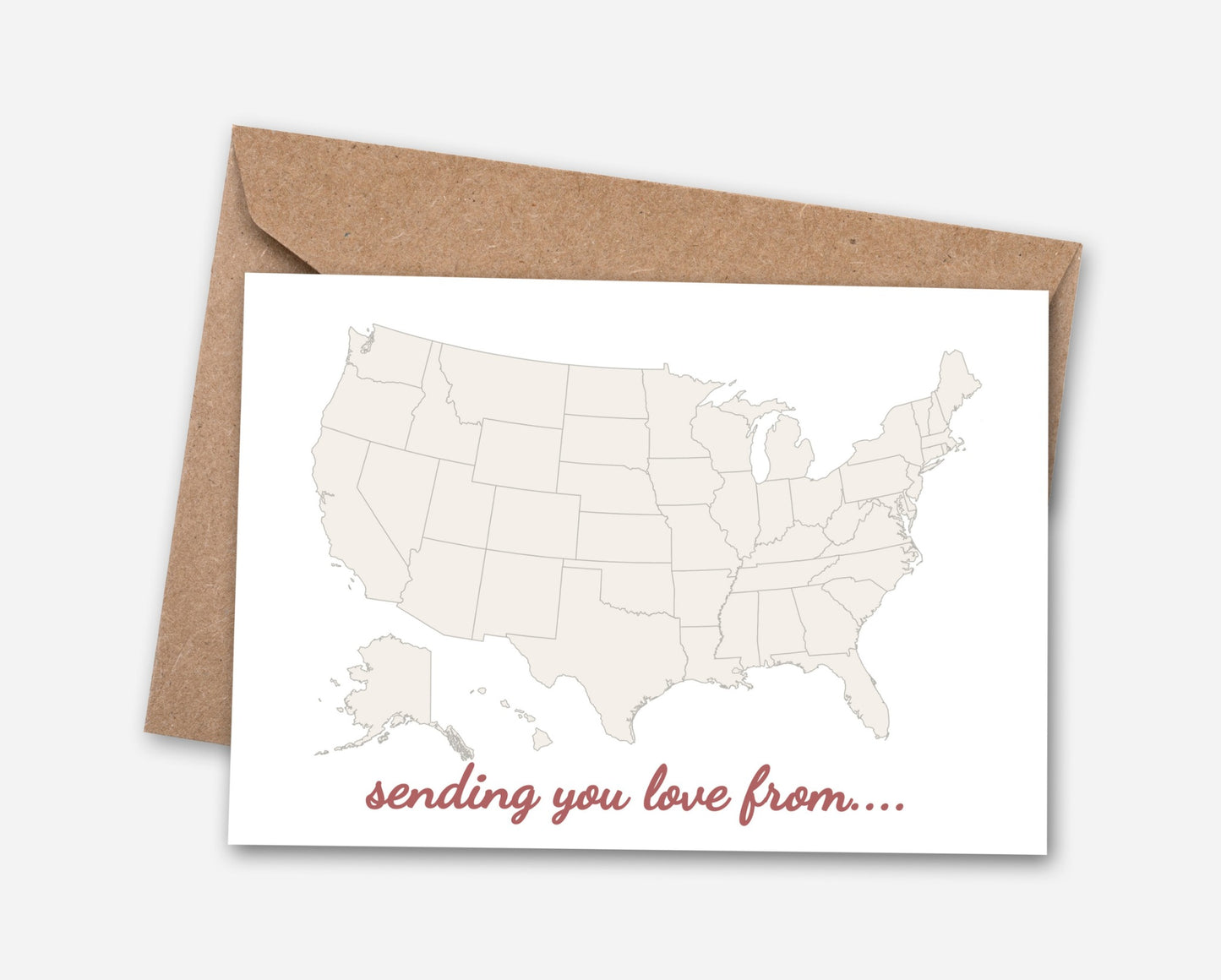 DIY Sending Love Heart Long Distance Greeting Card