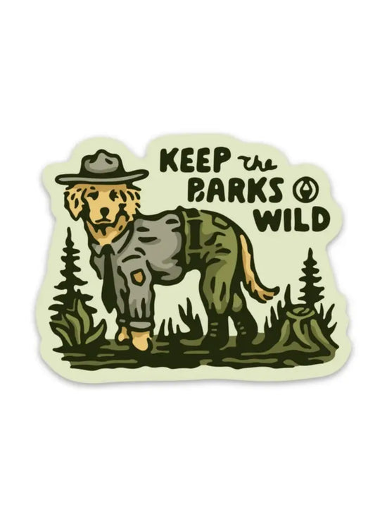 Keep the Barks Wild Vinyl Sticker