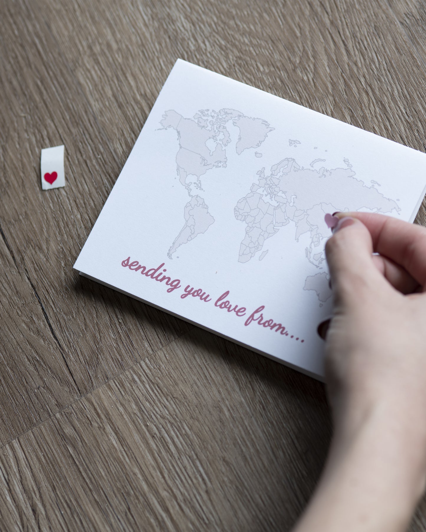 DIY Sending Love Heart Long Distance Greeting Card