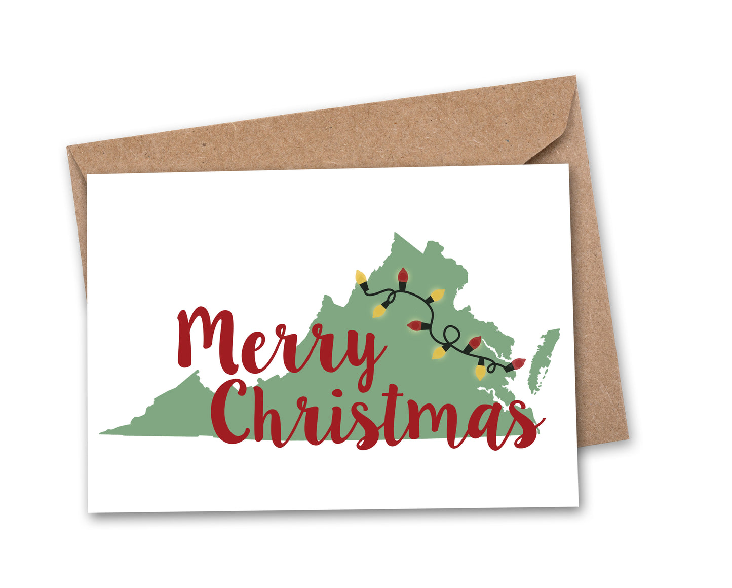 Merry Christmas State Greeting Card